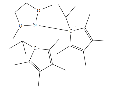 Bis(i-propyltetramethylcyclopentadienyl)strontium 1,2-dimethoxyethane adduct   